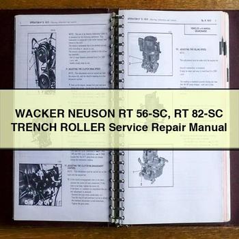 Wacker Neuson RT 56-SC 82-SC Trench Roller Service Repair Workshop Manual PDF