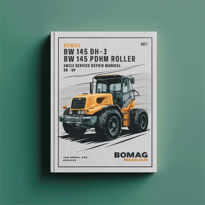 Bomag BW 145 DH-3 PDH-3 Single Drum Roller SN 901581481003 UP Service Repair Workshop Manual