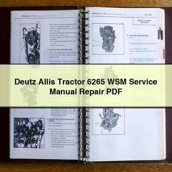 Deutz Allis Tractor 6265 WSM Service Manual Repair