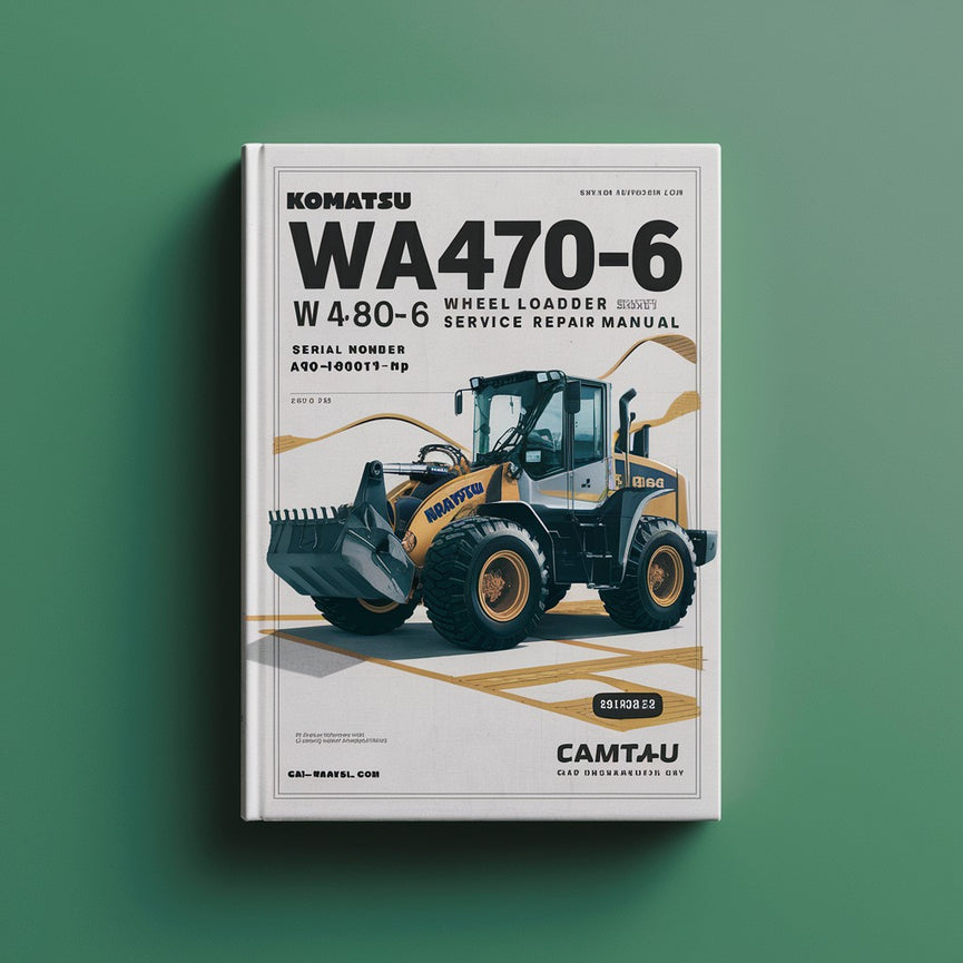 Komatsu WA470-6 WA480-6 Wheel Loader Service Repair Manual (Serial Number: A46001 and up A48001 and up)