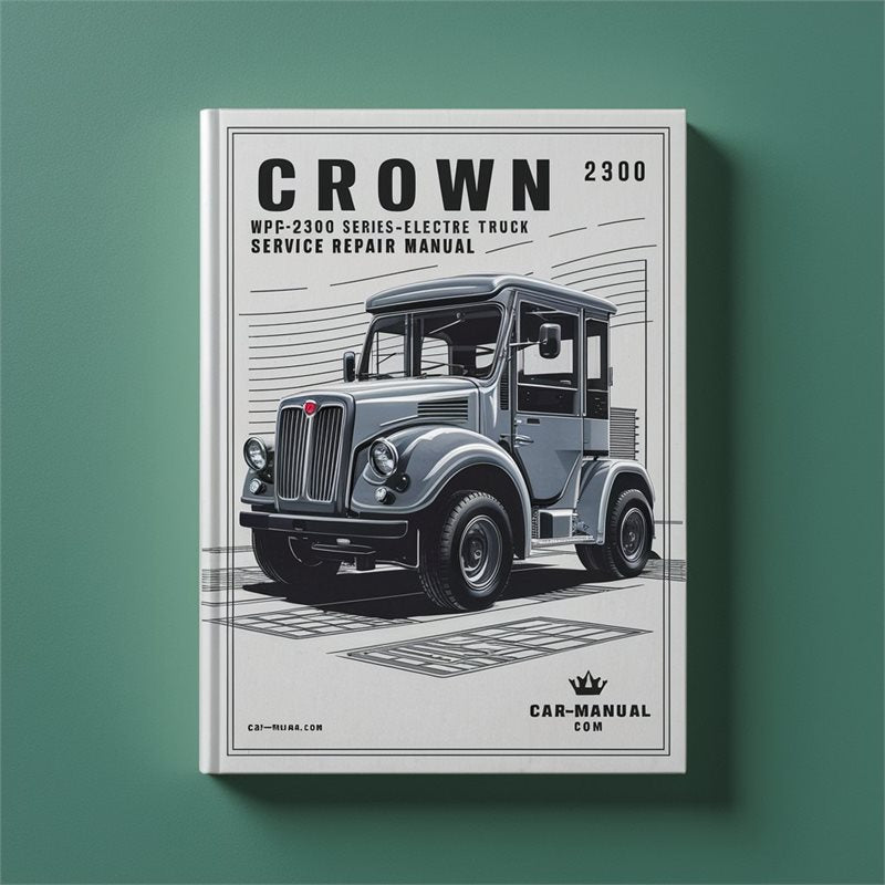 Crown WP2300 Series Electric Pallet Truck Service Repair Workshop Manual PDF
