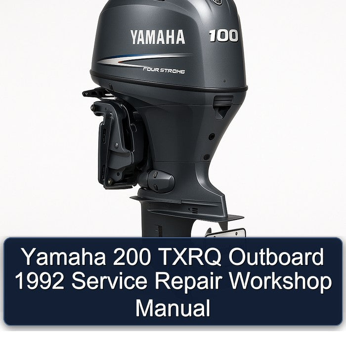 1992 Yamaha 200 Txrq Outboard Service Repair Workshop Manual PDF