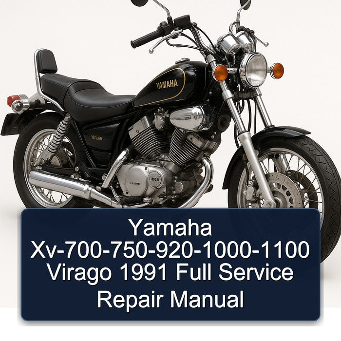 1991 Yamaha Virago Xv-700-750-920-1000-1100 Service Repair Workshop Manual PDF