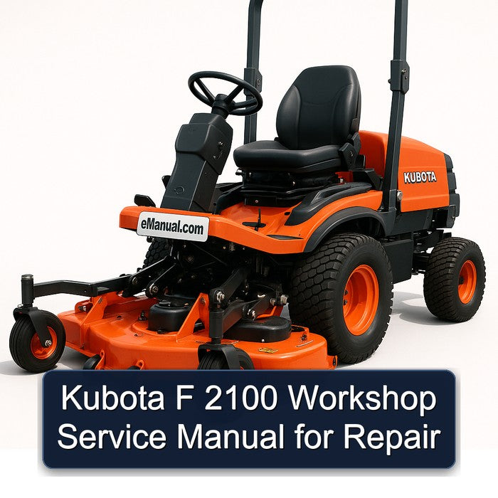 Kubota F 2100 Service Repair Workshop Manual PDF
