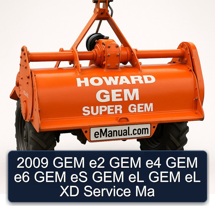 2009 GEM E2 E4 E6 Es El XD Ma Service Repair Workshop Manual PDF