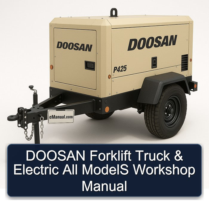 Doosan Forklift Truck Electric All Models Service Repair Workshop Manual PDF