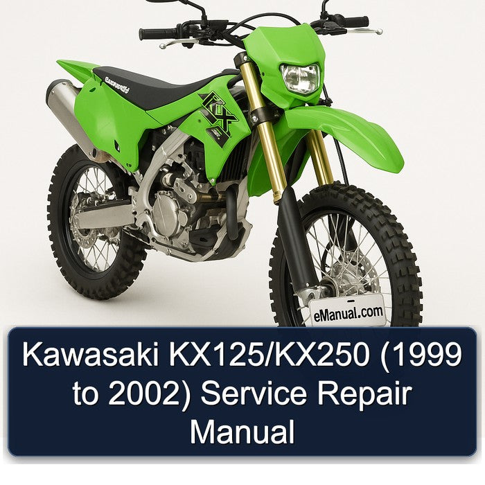 1999-2002 Kawasaki KX Series Kx125/kx250 Service Repair Workshop Manual PDF