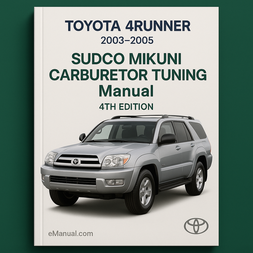 SUDCO MIKUNI CARBURETOR TUNING Manual 4TH EDITION