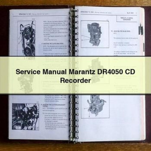Marantz DR4050 CD Recorder Service Repair Workshop Manual PDF