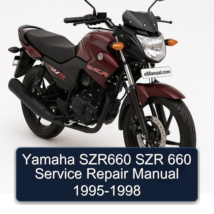 1995-1998 Yamaha SZR Models SZR660 660 Service Repair Workshop Manual PDF