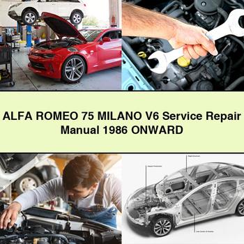 Alfa Romeo 75 MILANO V6 Service Repair Manual 1986 Onward