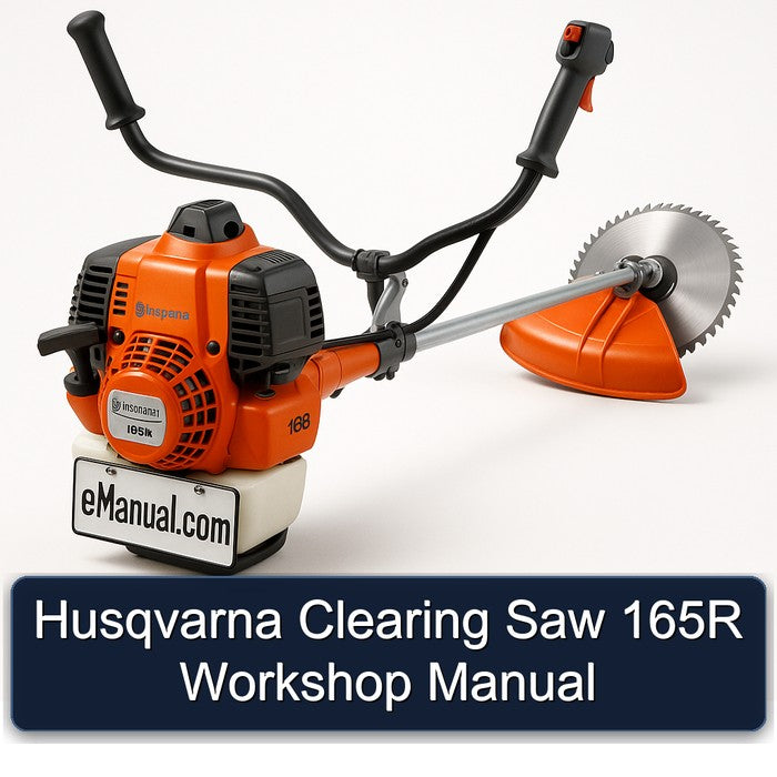 Husqvarna Clearing Saw 165R Service Repair Workshop Manual PDF