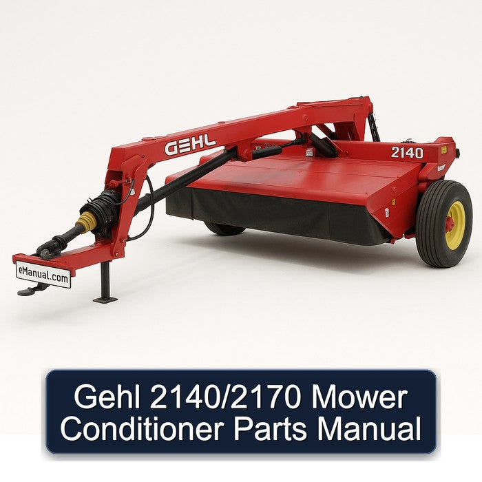 Gehl 2140/2170 Mower Conditioner Parts Catalog PDF