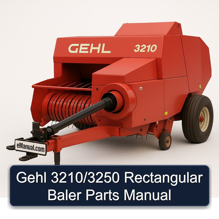 Gehl 3210/3250 Rectangular Baler Parts Catalog PDF