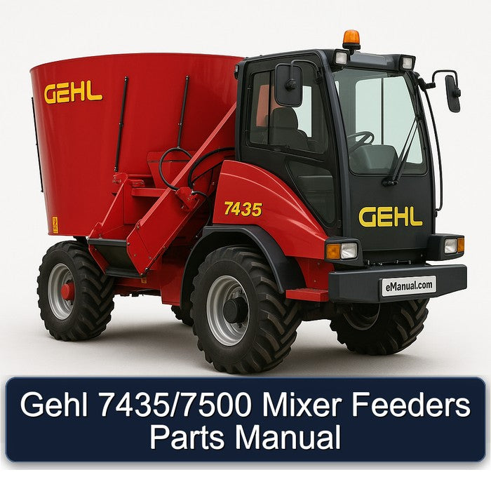 Gehl 7435/7500 Mixer Feeders Parts Catalog PDF