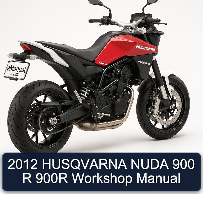 2012 Husqvarna Nuda Models 900 R 900R Service Repair Workshop Manual PDF