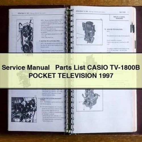 Service Manual + Parts List CASIO TV-1800B POCKET TELEVISION 1997