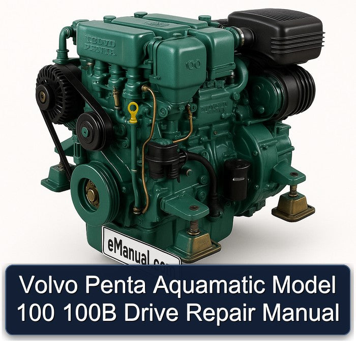 Volvo Penta Aquamatic Model 100 100B Drive Service Repair Workshop Manual PDF