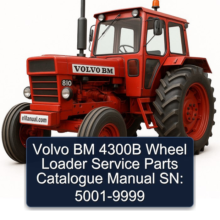 Chevrolet Parts Catalogue Volvo BM 4300B Wheel Loader Sn: 5001-9999 Catalog PDF
