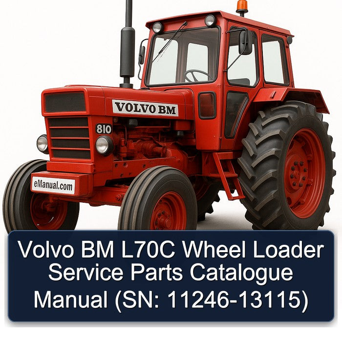 Chevrolet Parts Catalogue Volvo BM L70C Wheel Loader (sn: 11246-13115) Catalog PDF