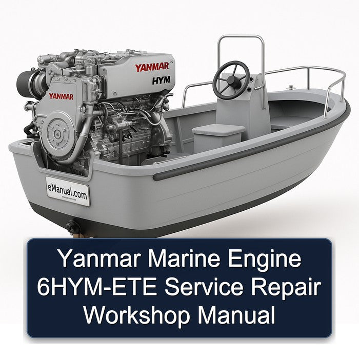 Yanmar Marine Engine 6HYM-ETE Service Repair Workshop Manual PDF