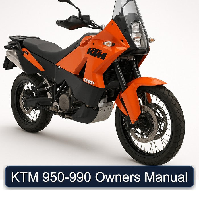 KTM 950 990 Owners Owner's Manual PDF