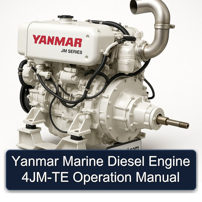 Yanmar Marine Diesel Engine 4JM-TE Operation Service Repair Workshop Manual PDF