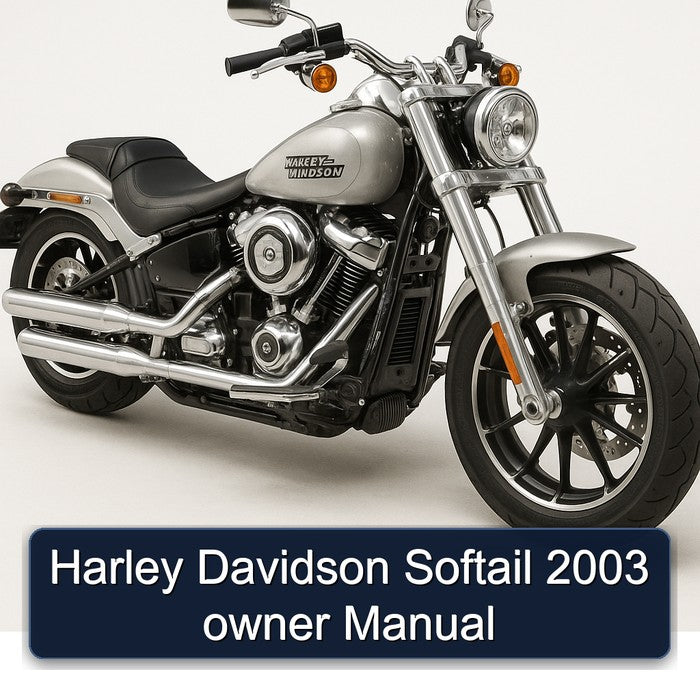 2003 Harley Davidson Softail Owner Owner's Manual PDF