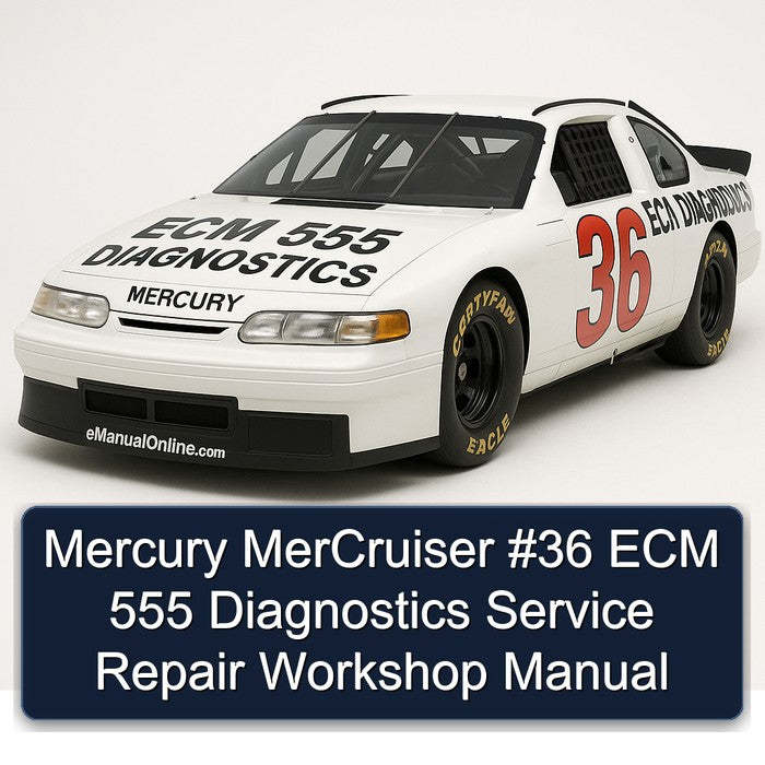 Mercury Mercruiser 36 ECM 555 Diagnostics Service Repair Workshop Manual PDF