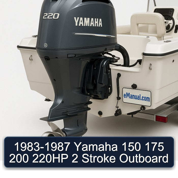 1983-1987 Yamaha 150 175 200 220hp 2 Stroke Outboard