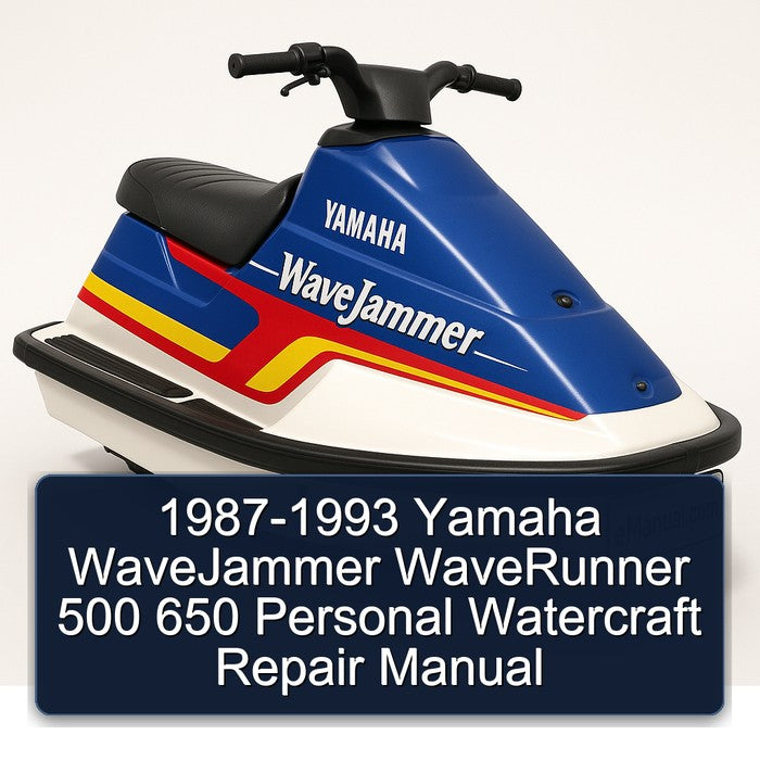 1987-1993 Yamaha Wavejammer Waverunner 500 650 Personal Watercraft Service Repair Workshop Manual PDF