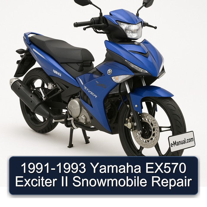 1991-1993 Yamaha EX570 Exciter II Snowmobile Service Repair Workshop Manual PDF
