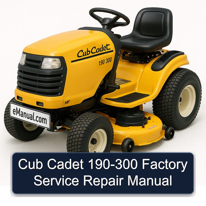 Cub Cadet 190-300 Service Repair Workshop Manual PDF
