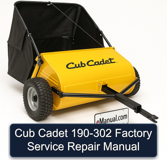 Cub Cadet 190-302 Service Repair Workshop Manual PDF