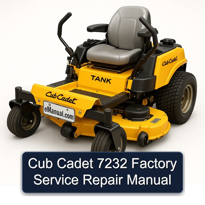 Cub Cadet 7232 Service Repair Workshop Manual PDF