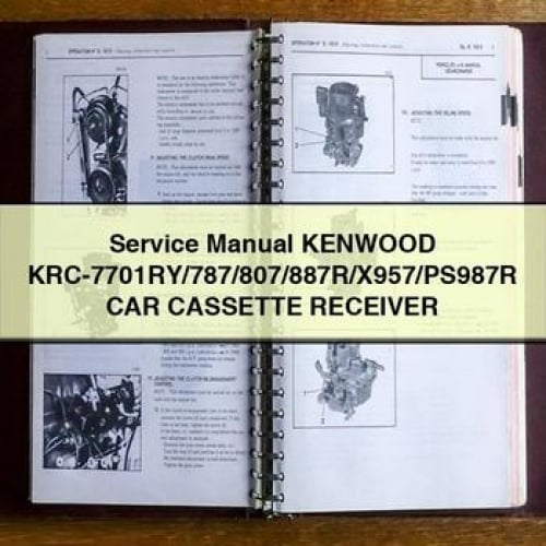 Service Manual KENWOOD KRC-7701RY/787/807/887R/X957/PS987R CAR CASSETTE Receiver