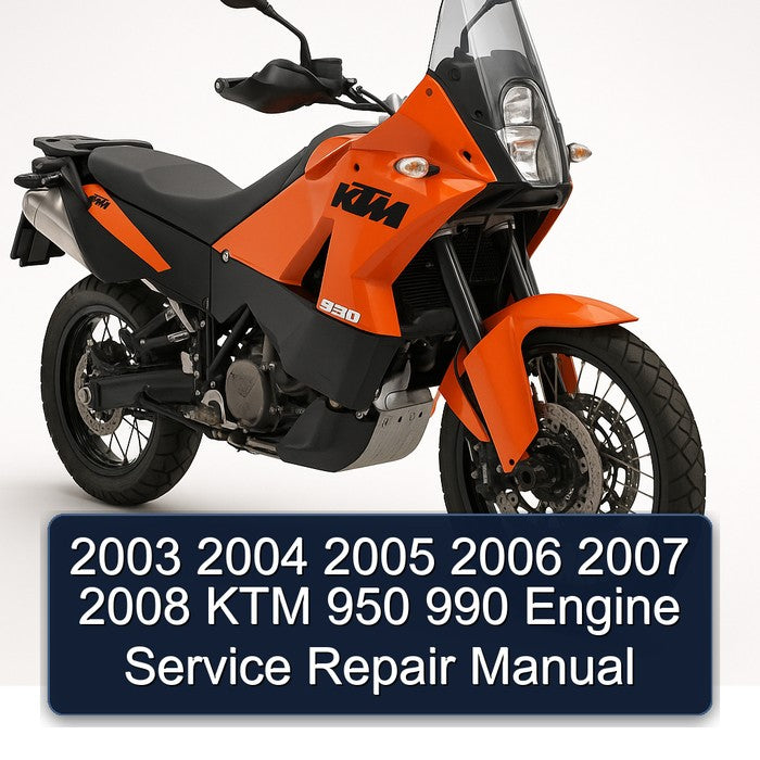 2005-2008 KTM 950 990 Engine Service Repair Workshop Manual PDF
