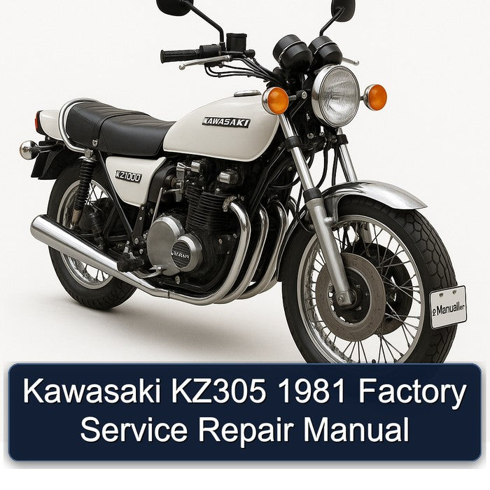 1981 Kawasaki KZ Series KZ305 Service Repair Workshop Manual PDF