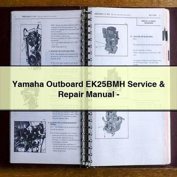Yamaha Outboard EK25BMH Service Repair Workshop Manual PDF