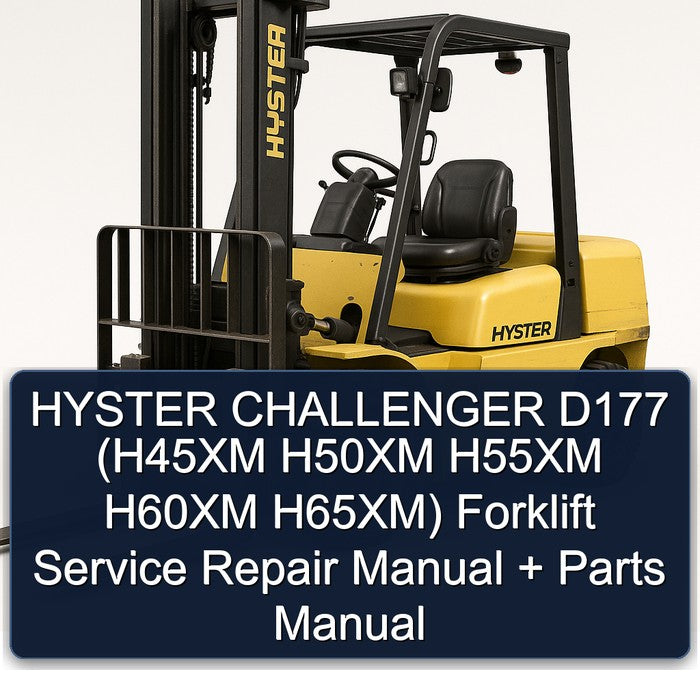 Hyster Challenger D177 (h45xm H50XM H55XM H60XM H65xm) Forklift Parts Catalog