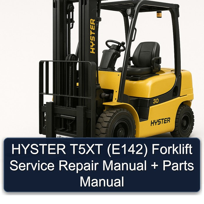 Hyster T5XT (E142) Forklift E142 Parts Catalog PDF