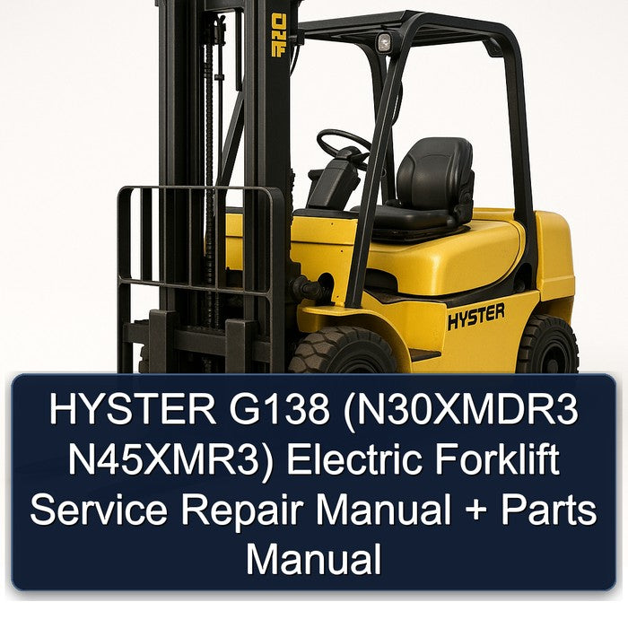 Hyster G138 (n30xmdr3 N45xmr3) Electric Forklift Parts Catalog