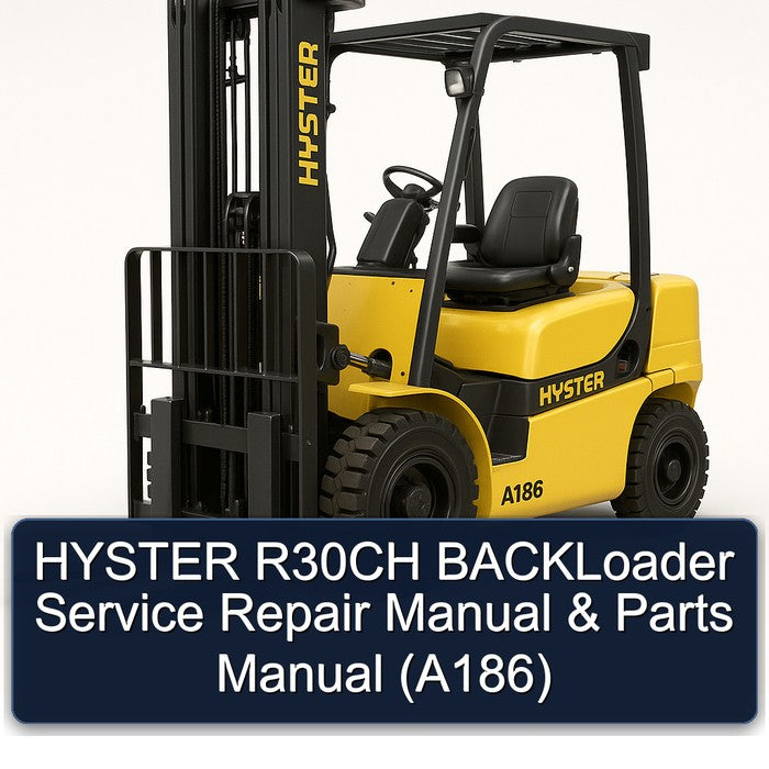 Hyster R30CH Backloader Parts (A186) Catalog PDF