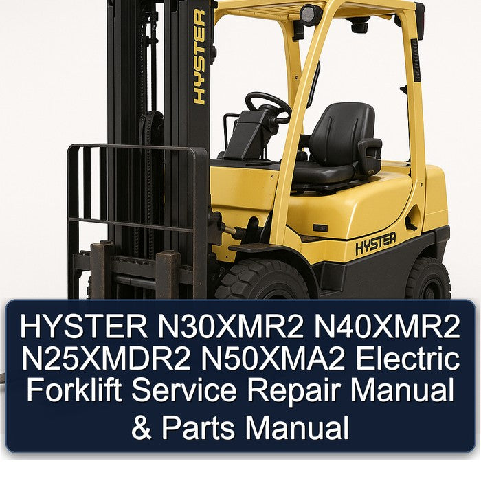 Hyster N30xmr2 N40xmr2 N25xmdr2 N50xma2 Electric Forklift Parts Catalog PDF