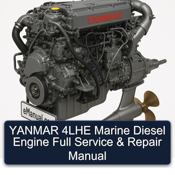 Yanmar 4LHE Marine Diesel Engine Service Repair Workshop Manual PDF