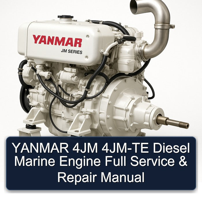 Yanmar 4JM 4JM-TE Diesel Marine Engine Service Repair Workshop Manual PDF