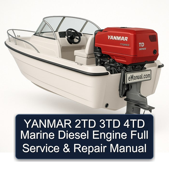 Yanmar 2TD 3TD 4TD Marine Diesel Engine Service Repair Workshop Manual PDF
