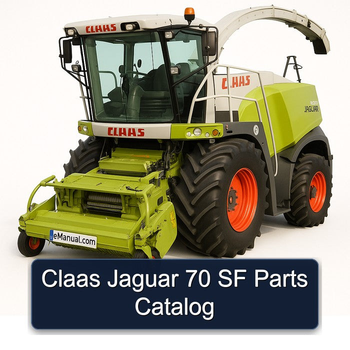 Claas Jaguar 70 SF Parts Catalog PDF