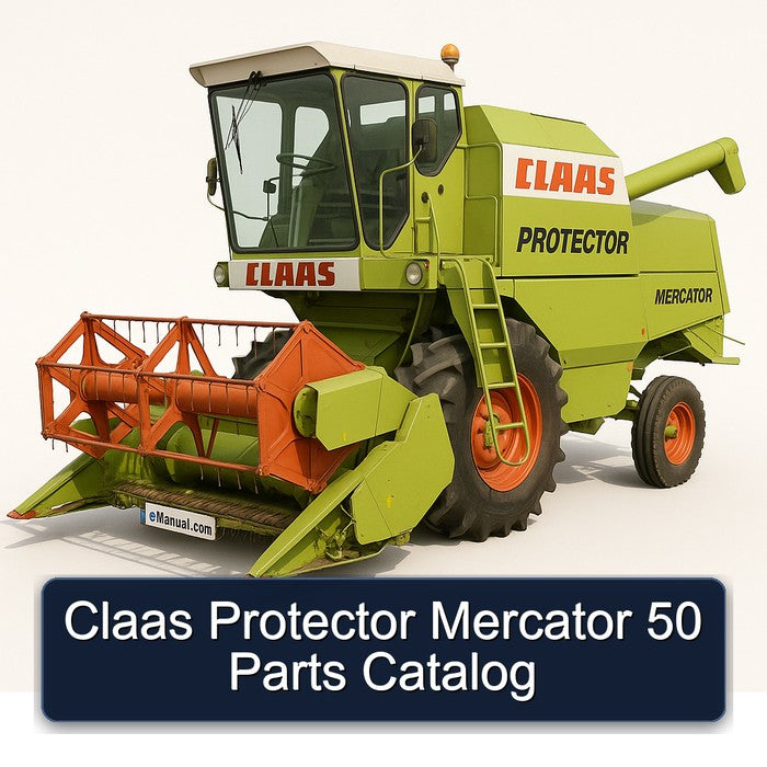 Claas Protector Mercator 50 Parts Catalog PDF