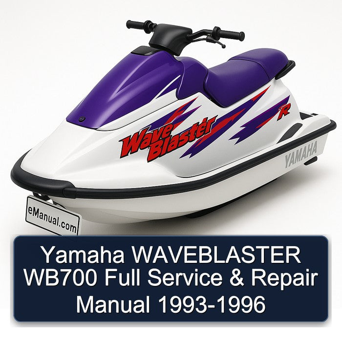 1993-1996 Yamaha Waveblaster WB700 Service Repair Workshop Manual PDF